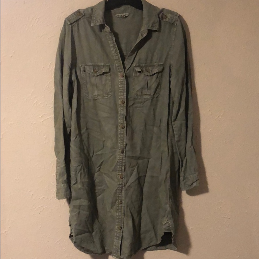 Long sleeve utility dress